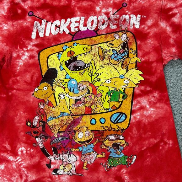 NICKELODEON TIE-DYE Size M Shirt TV REN STIMPY RUGRATS MONSTERS Cartoons - Picture 3 of 8